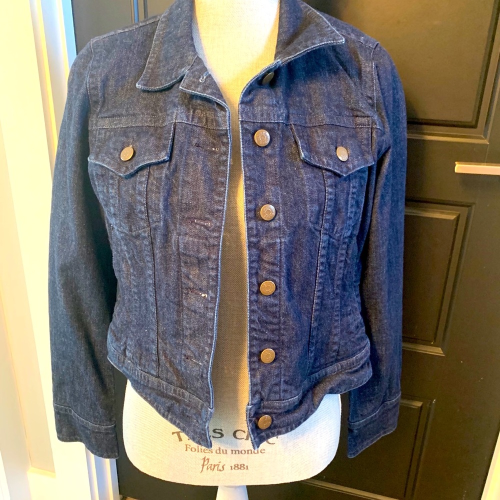 JCrew dark jean jacket